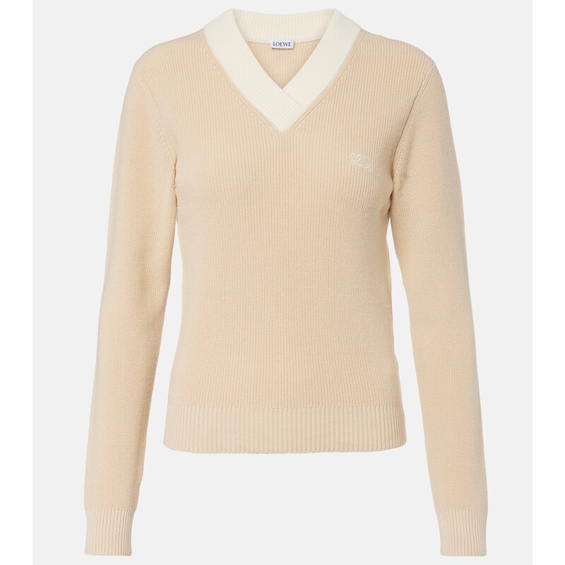 Loewe Double L cotton and wool sweater
