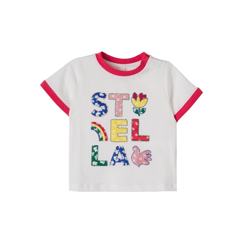 Stella McCartney Kids Baby embroidered cotton jersey T-shirt
