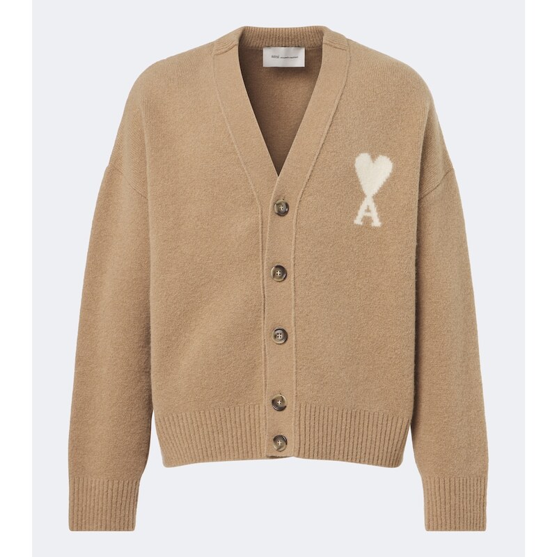 Ami Paris Ami de CÅur wool-blend cardigan