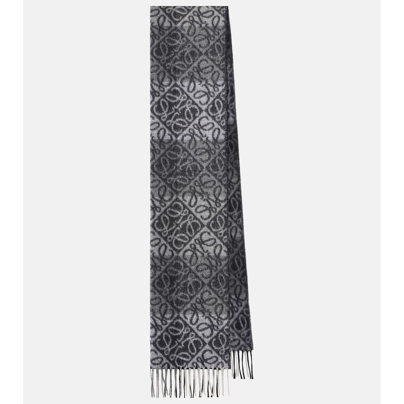 Loewe Anagram wool and cashmere scarf