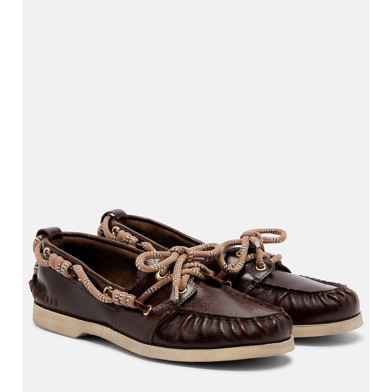 Golden Goose Cruise leather boat shoes