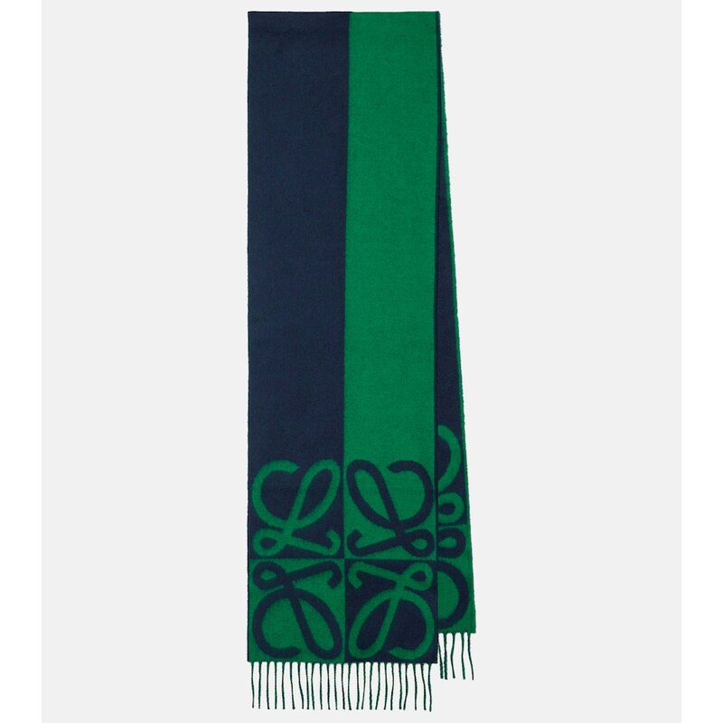Loewe Anagram wool and cashmere scarf