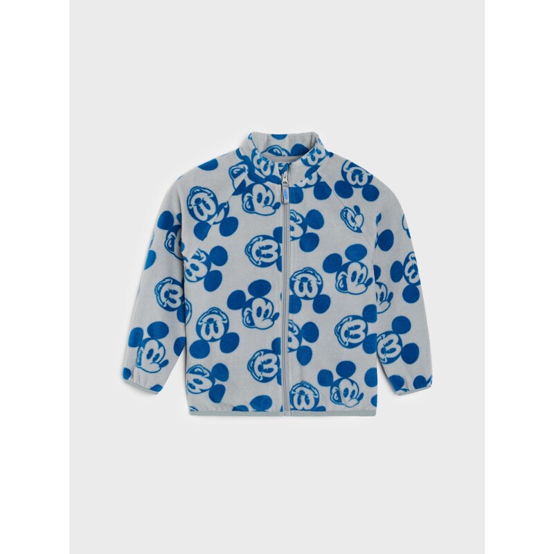 Sinsay - Rozepínací flísová mikina se stojáčkem Mickey Mouse -