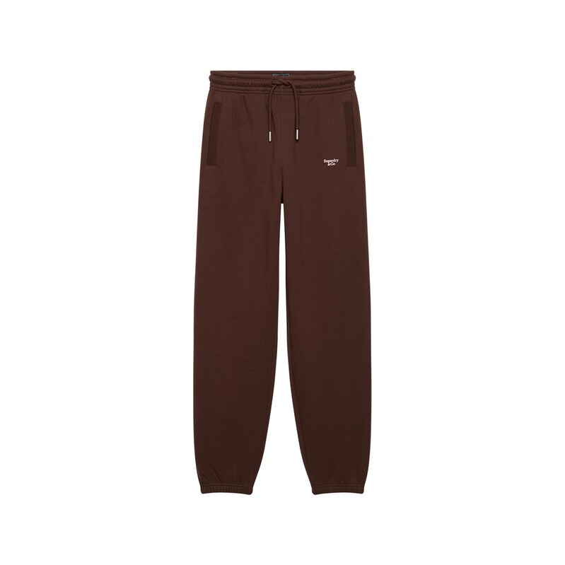 Superdry & Co Kalhoty Signature hnědá / růžová