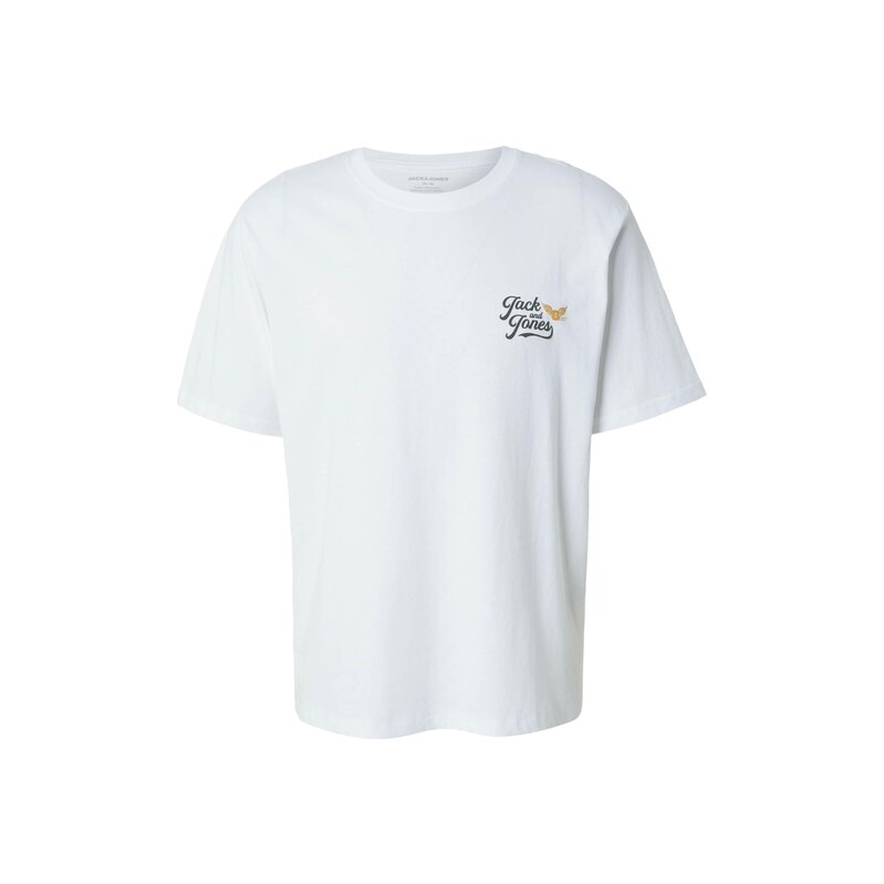 JACK & JONES Tričko JJLEGEND zlatě žlutá / černá / bílá
