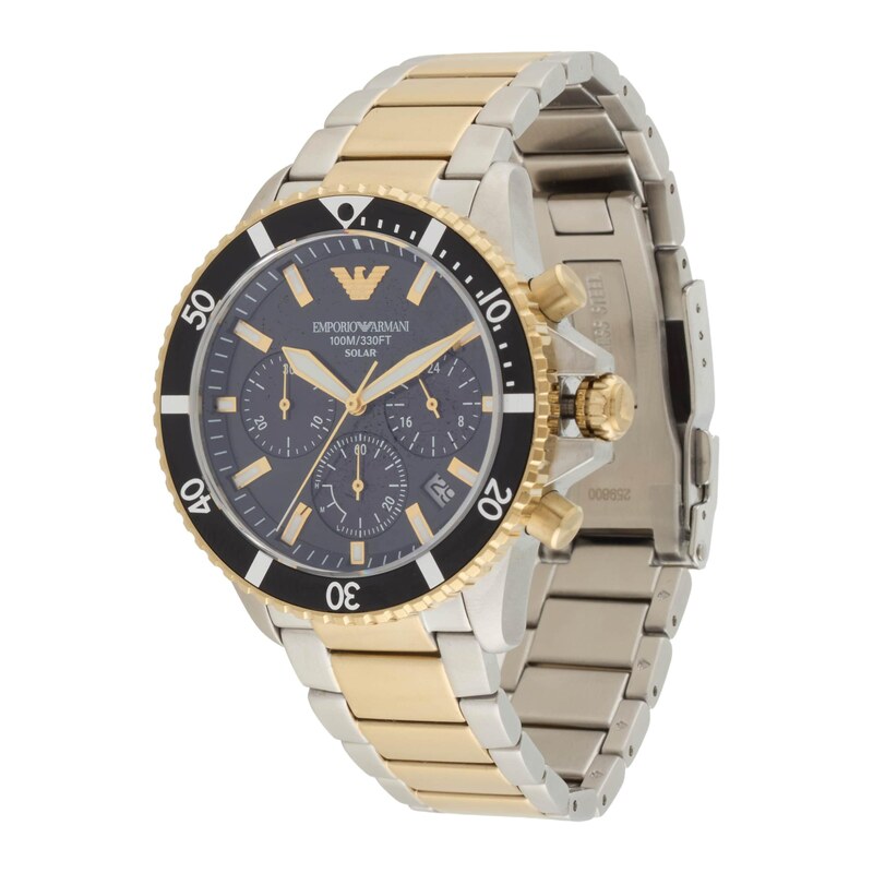 Emporio Armani Analogové hodinky WORLD EXPLORER zlatá / černá /