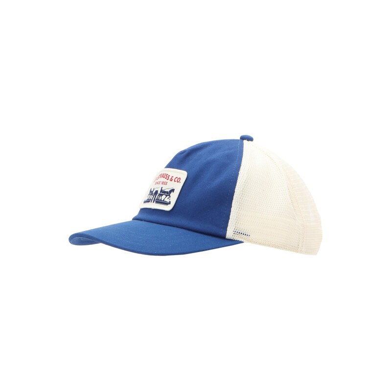 LEVIS  Kšiltovka PRESIDIO TRUCKER EDEN modrá / bílá