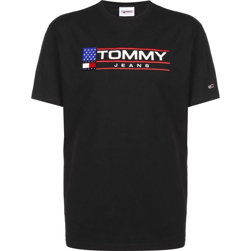 Tommy Jeans Tričko modrá / červená / černá / bílá