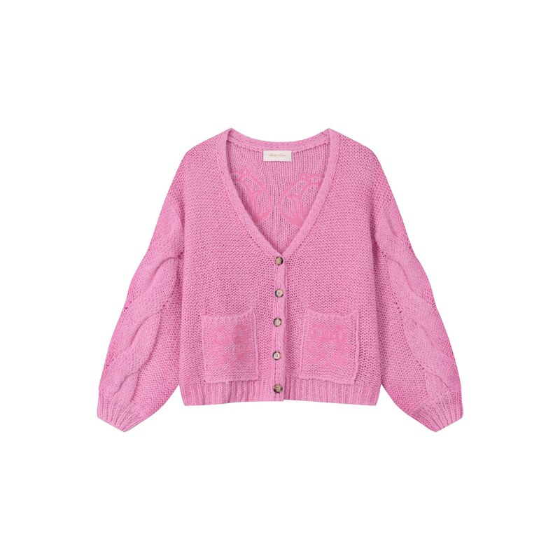 Another Cotton Lab Kardigan pink / eosin