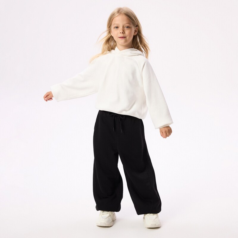 Reserved - GIRLS` TROUSERS - černý