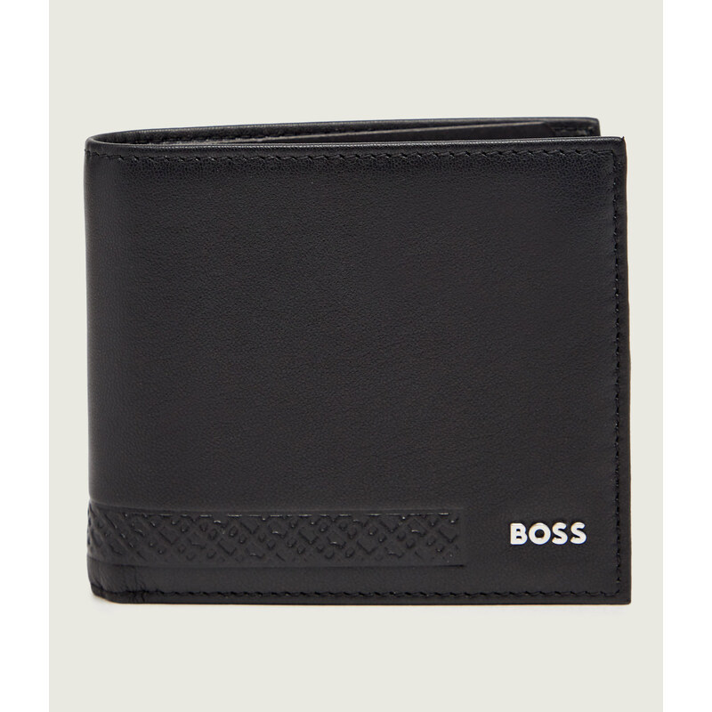 BOSS BLACK Kožená peněženka GB_Monogram