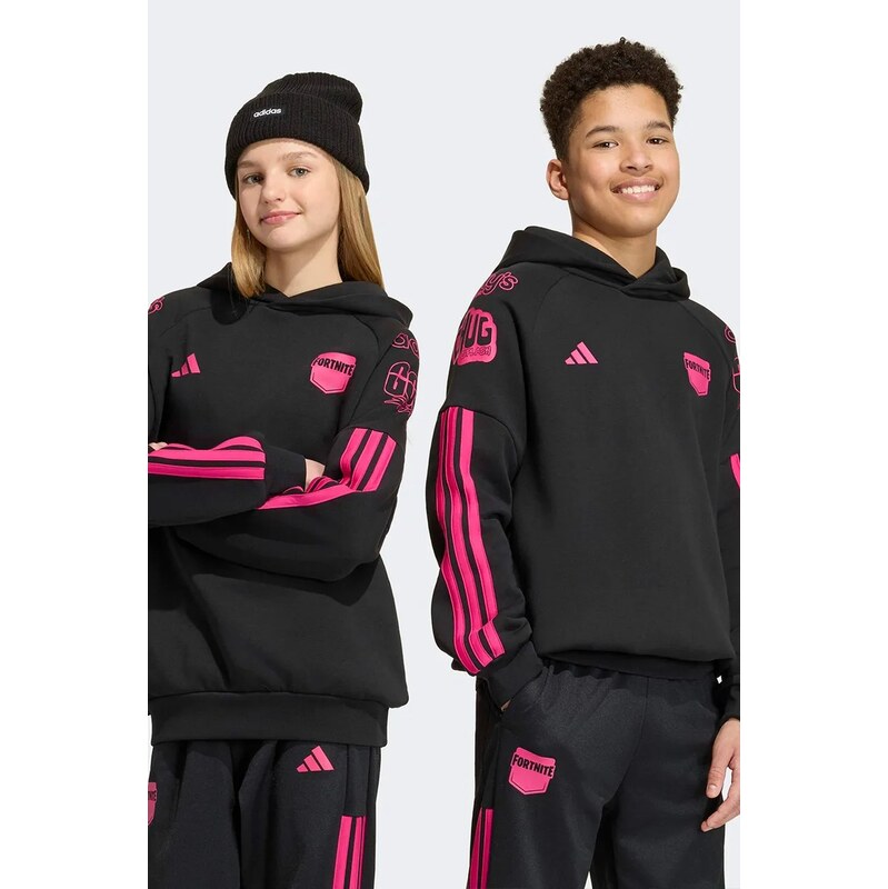 adidas mikina s kapucí dětská s bavlnou FORTNITE