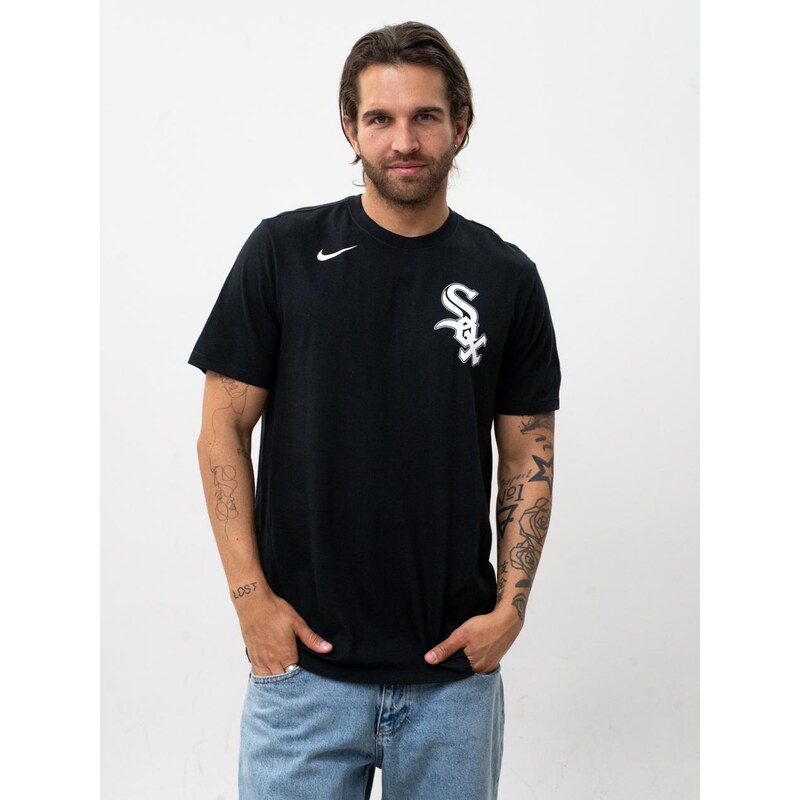 Pánské černé tričko Nike MLB s malým logem Chicago White Sox