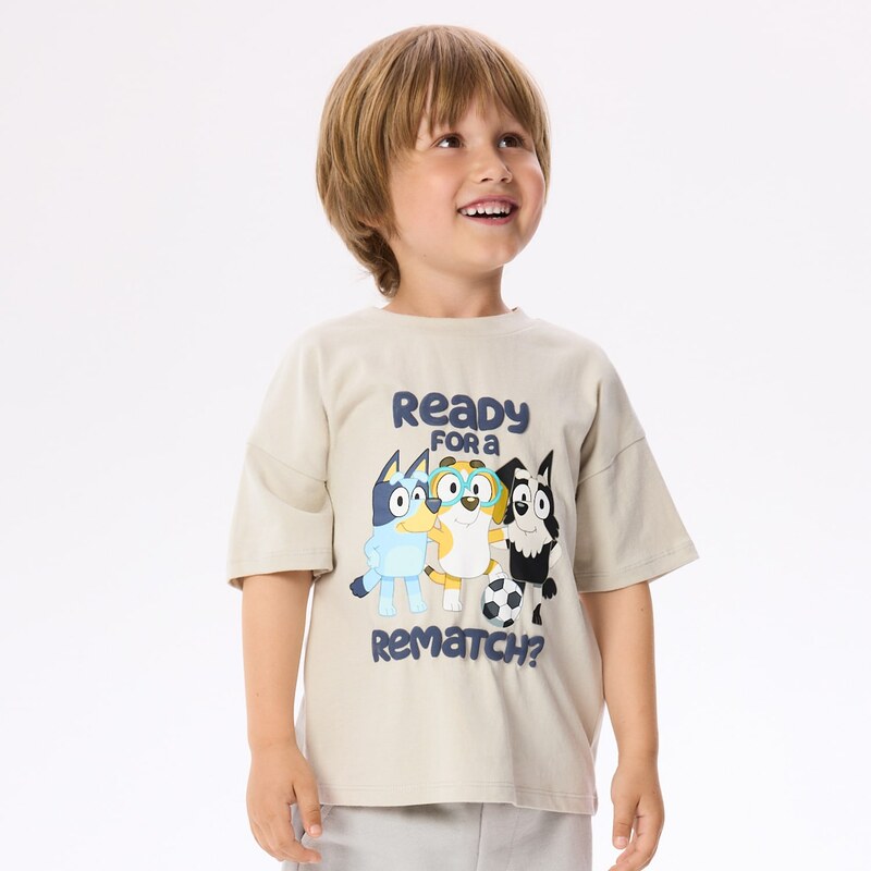 Reserved - Bluey bavlněné tričko - béžová