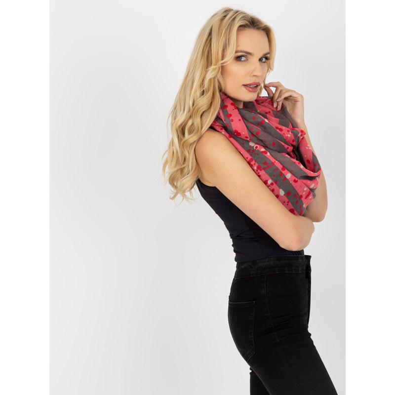 Tunelová šála AT KM model 21314336 růžová - FPrice