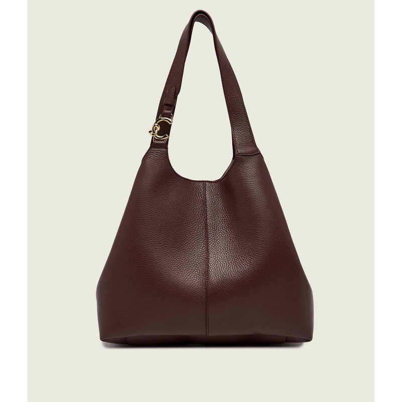 Coccinelle Kožená kabelka shopper + váček Coccinelle C-Easy