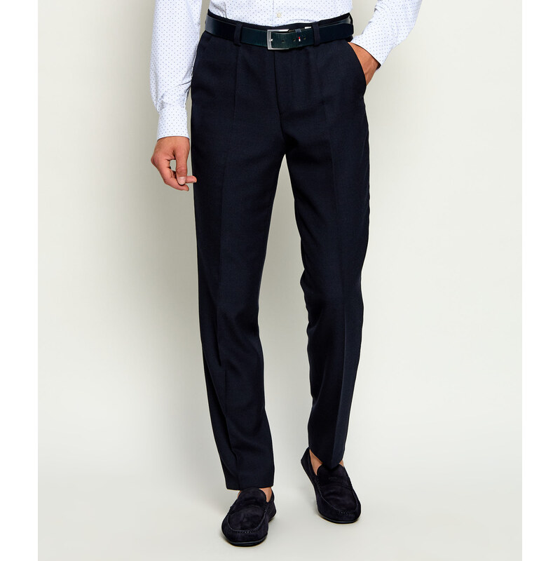 HUGO Vlněné kalhoty Tom263E2X | Modern fit