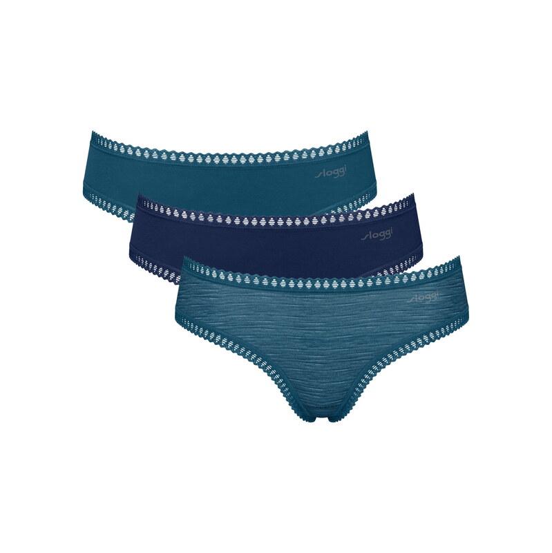 Dámské kalhotky SLOGGI GO CRUSH HIPSTER 3PACK TURQUOISE