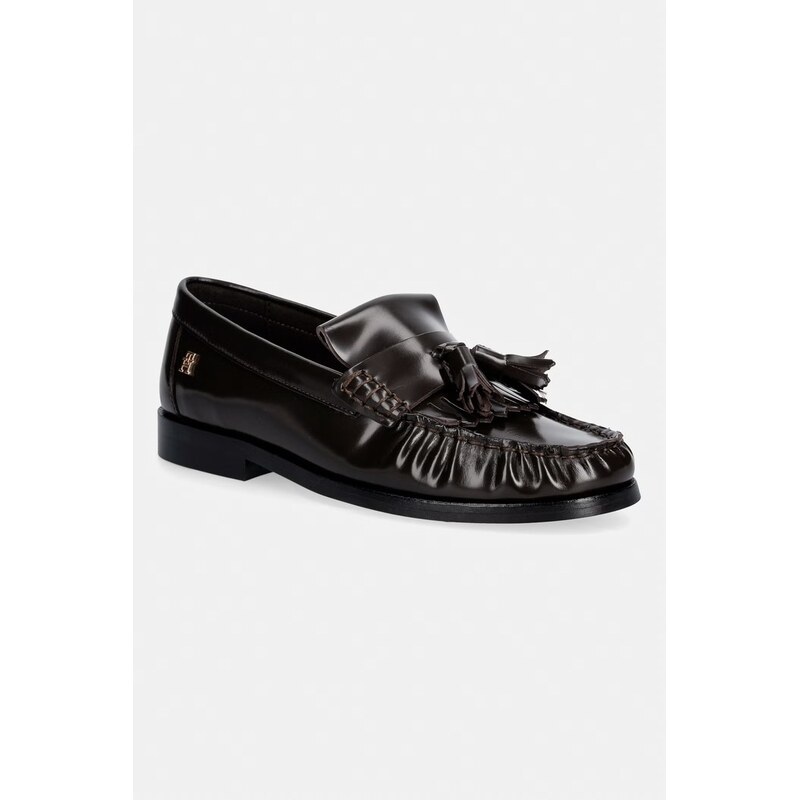 Tommy Hilfiger Mokasíny dámské kožené TH LOAFER TASSEL