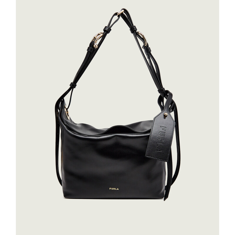 Furla Kožená kabelka na rameno Furla Ginevra M