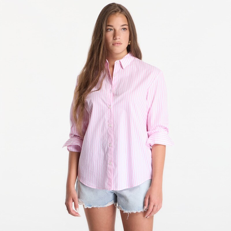 Košile MC2 Saint Barth Brigitte Embry Shirt Cotton Stripes V