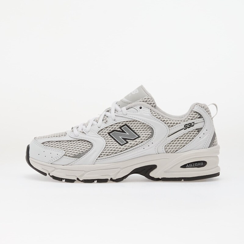 New Balance 530 White/ Silver Metallic/ Black