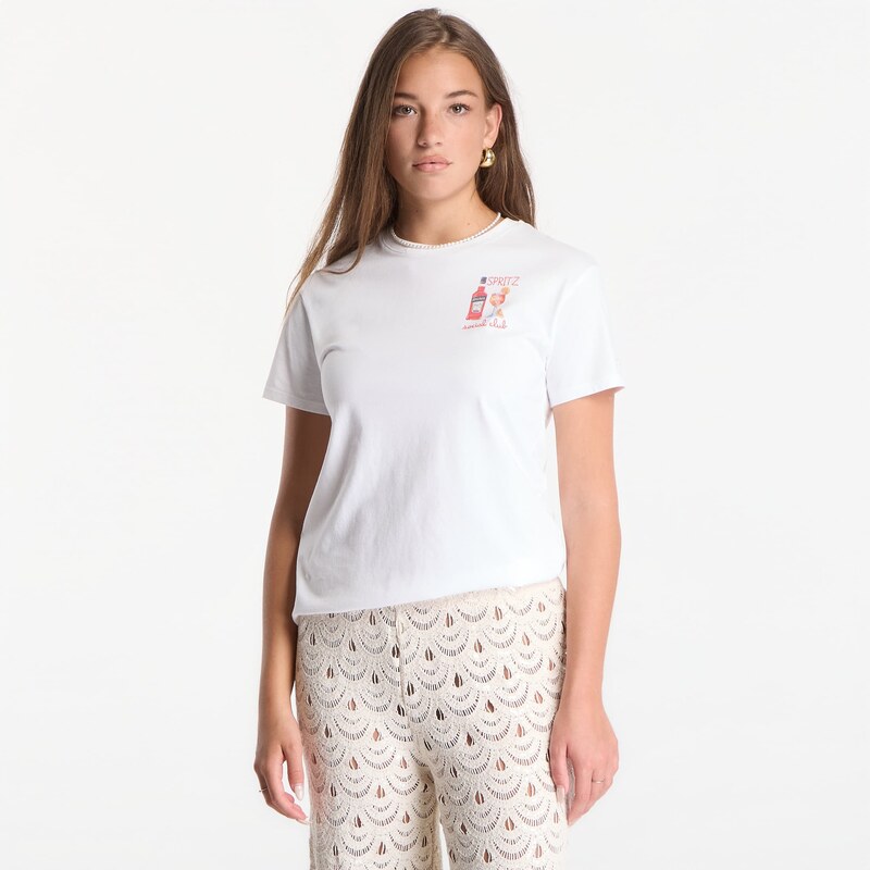Tričko MC2 Saint Barth Emilie T-Shirt Social Spritz L