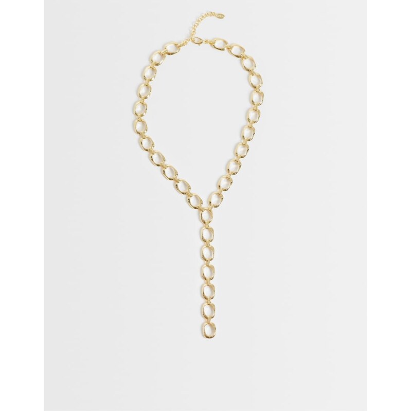 Mango chain belt in gold