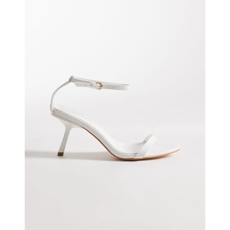 Public Desire heeled sandals in white