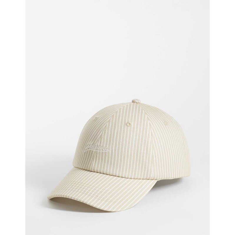 ASOS DESIGN stripe baseball cap in neutral
