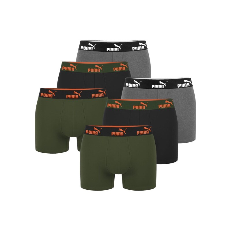 PUMA Boxerky tmavě zelená