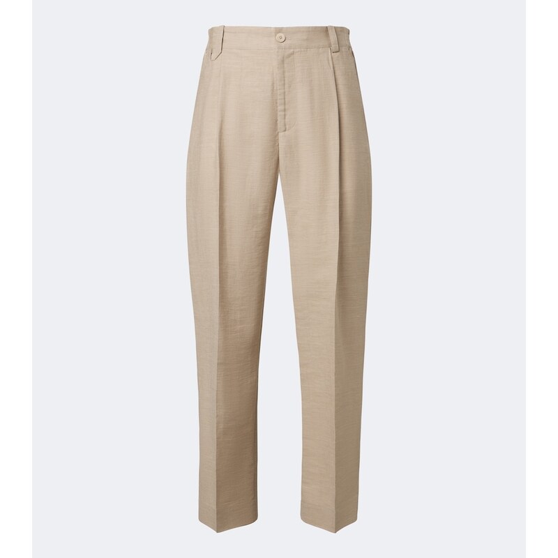 Jacquemus CroisiÃ¨re pleated linen-blend pants