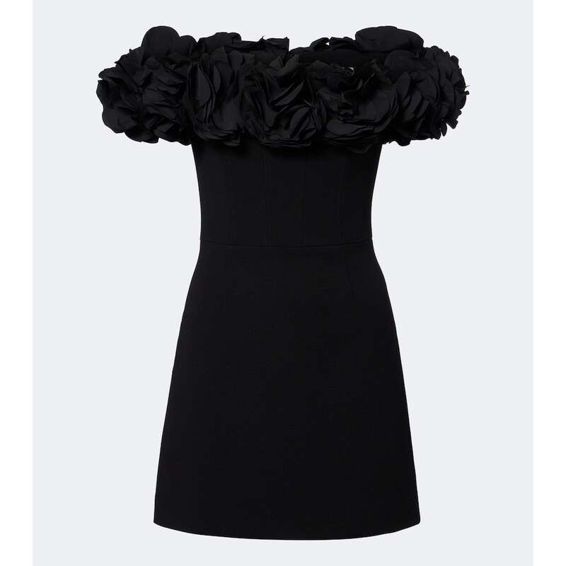 Rebecca Vallance Odetta appliquÃ off-shoulder crÃªpe minidress