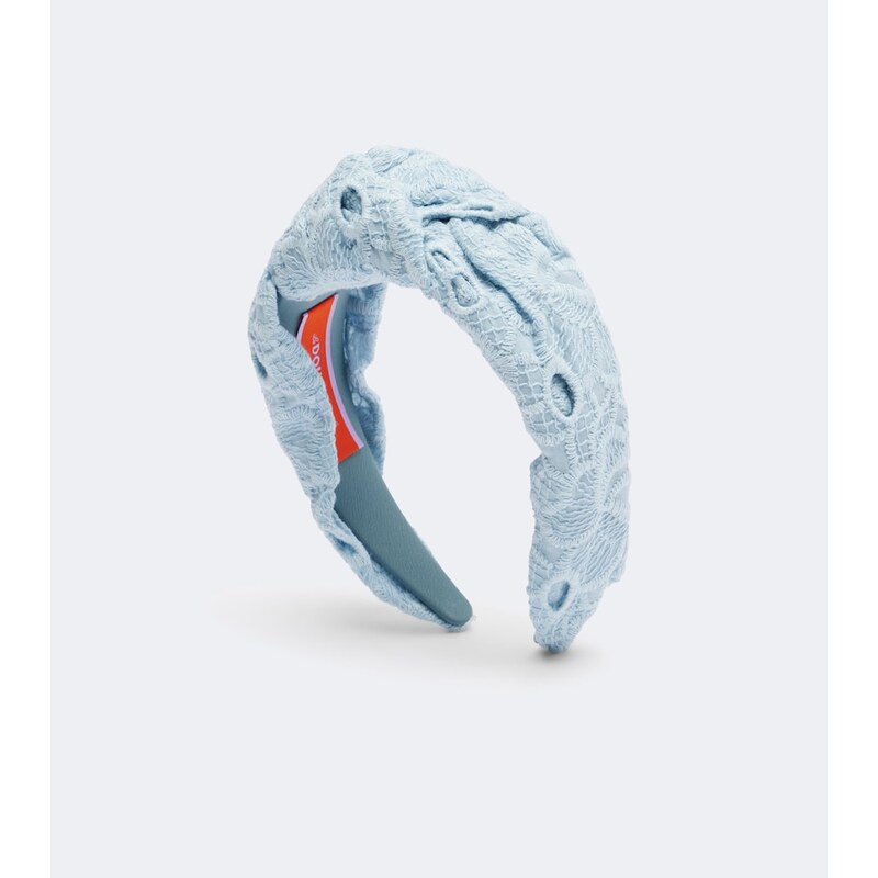 La DoubleJ Knotted printed cotton headband