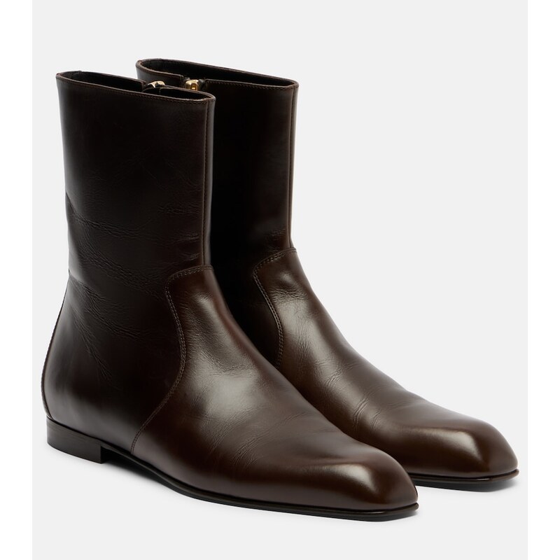 Khaite Colt leather ankle boots