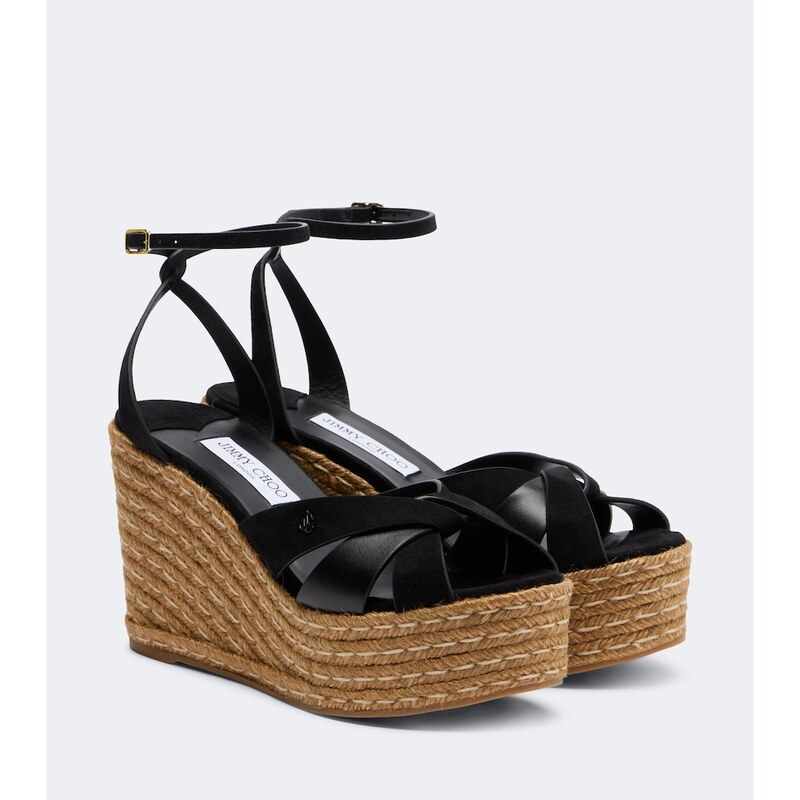 Jimmy Choo Korra suede wedge sandals