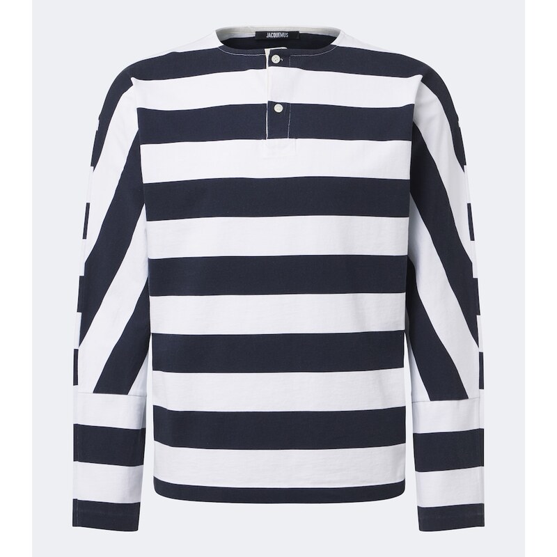 Jacquemus MariniÃ¨re striped cotton jersey Henley shirt