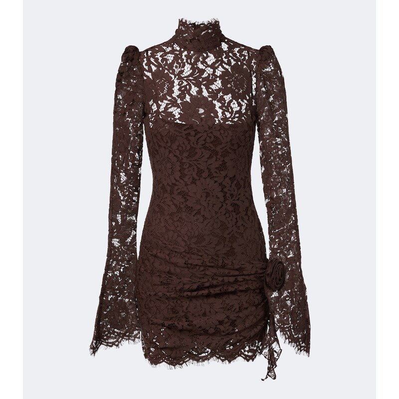 De La Vali Bodita cotton-blend lace minidress