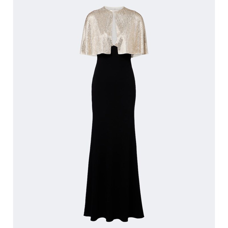 Roland Mouret Caped embellished gown