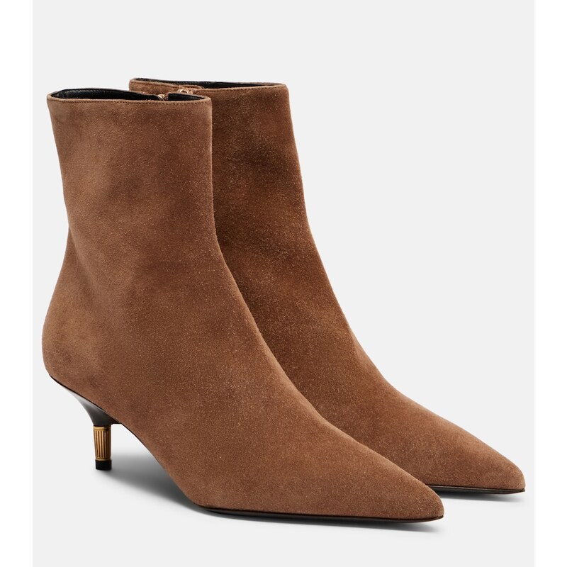 Khaite Bella suede ankle boots