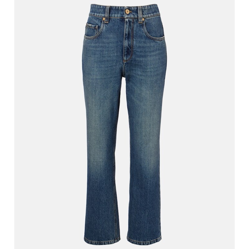 Brunello Cucinelli Cropped straight jeans