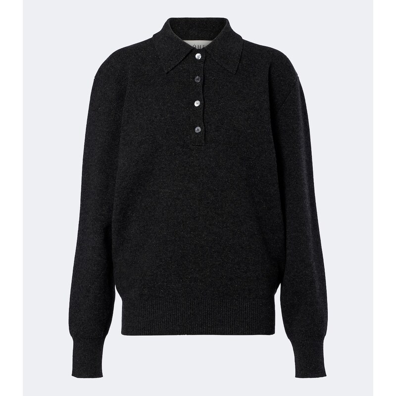 Rohe RÃ³he Wool, cashmere, and silk-blend polo sweater