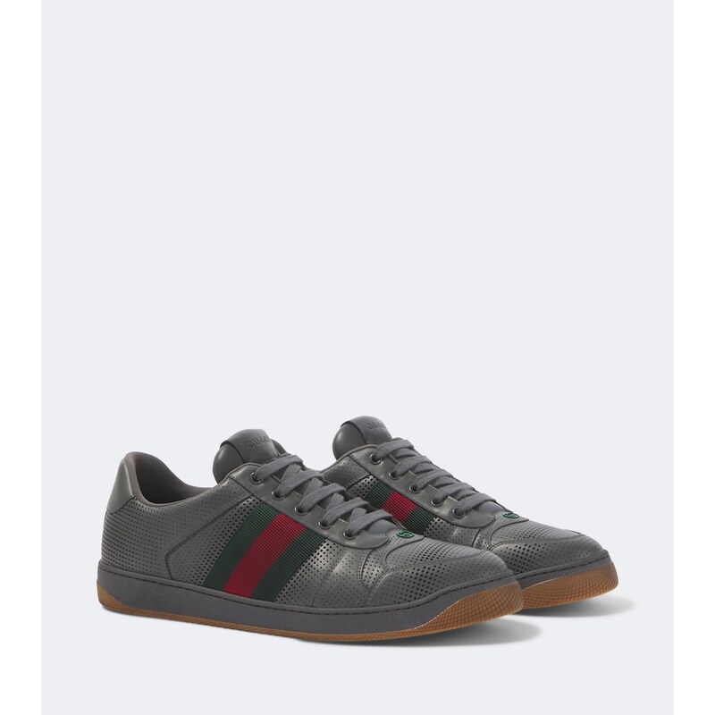Gucci Screener perforated leather sneakers