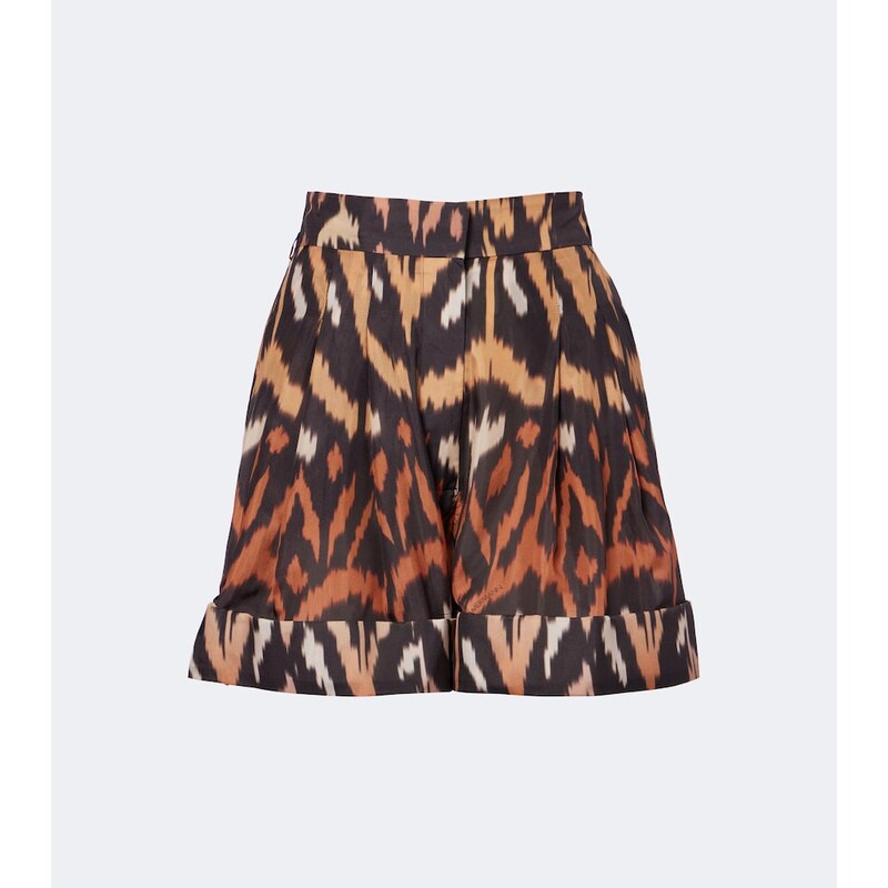 Zimmermann Aster printed silk habutai shorts