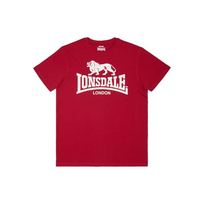 LONSDALE Tričko červená / bílá