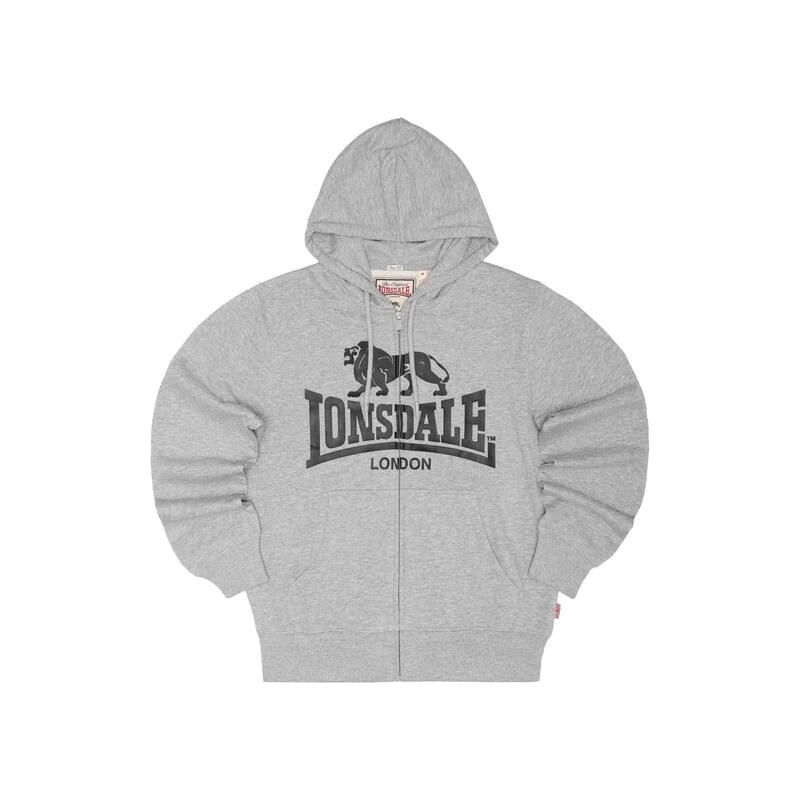 Lonsdale London Mikina Krafty šedá / černá