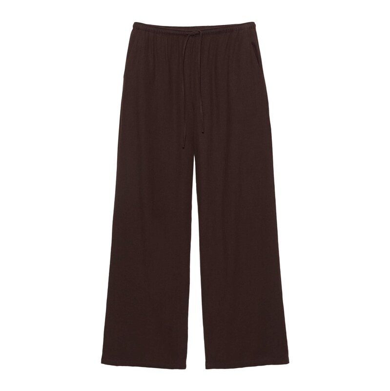 Pull&Bear Kalhoty čokoládová