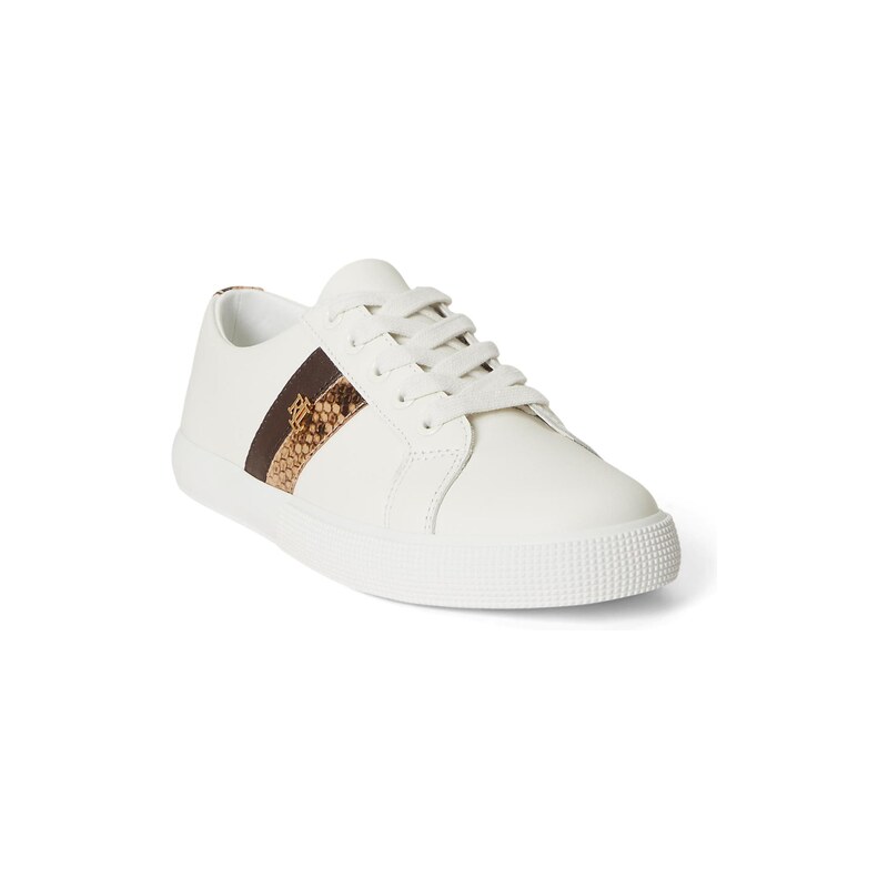 Lauren Ralph Lauren Tenisky JANSON II hnědá / cappuccino / bílá