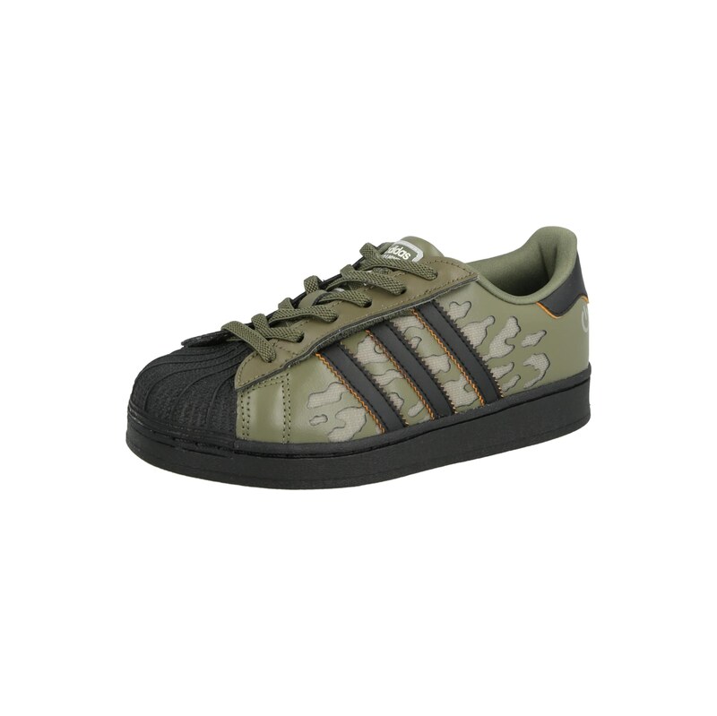 ADIDAS ORIGINALS Tenisky SUPERSTAR khaki / olivová / oranžová /