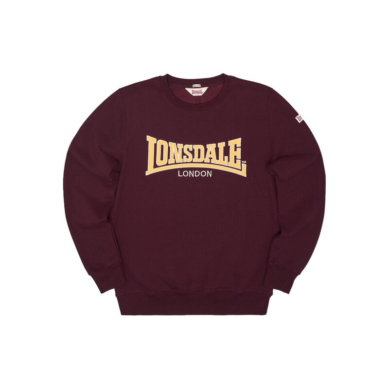 LONSDALE Mikina BERGER LP181 tmavě červená